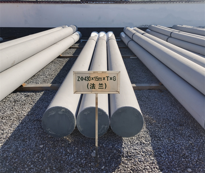 文登430×15米×T×G砼电力电杆